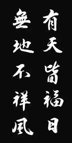 我练习的行书五字对联