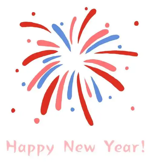 新年烟花简笔画后附教程