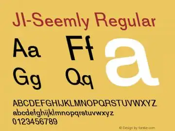 ji-seemly regular macromedia fontographer 4.1 4/20/2001图片样张