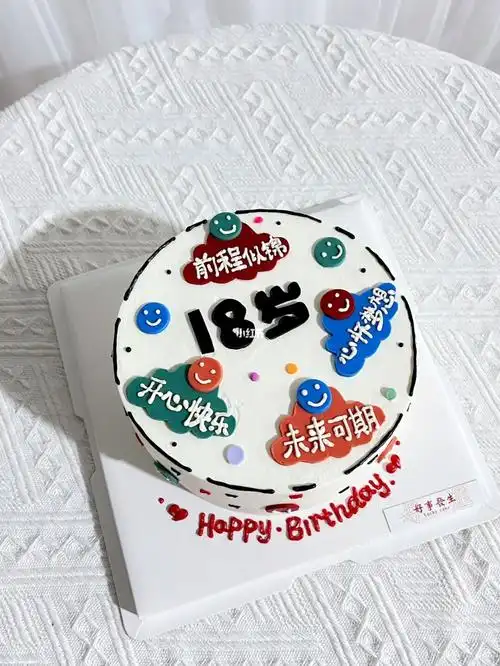 祝福语18岁生日蛋糕