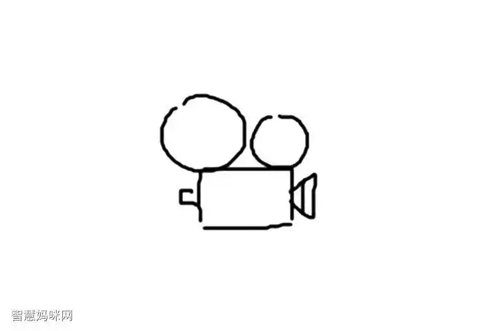 电影放映器怎么画