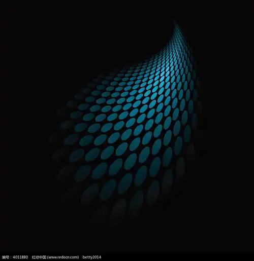 蓝色圆形底纹黑色背景eps素材免费下载_红动网