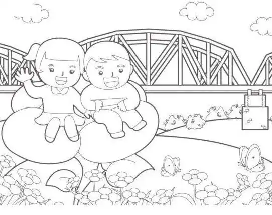 我的快乐童年人物简笔画小男孩简笔画小女孩简笔画