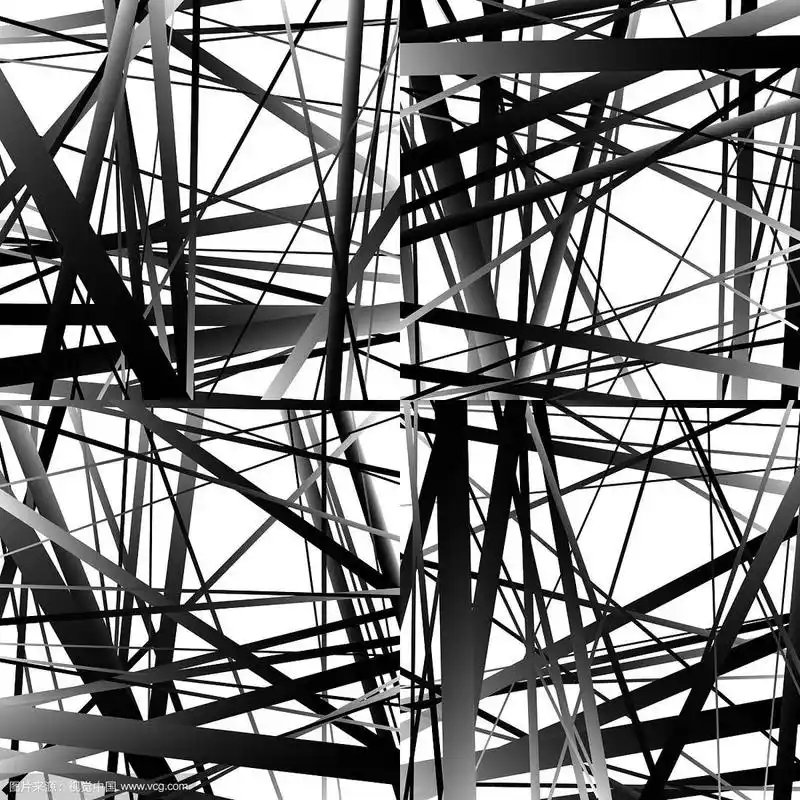 抽象不规则直线图案集