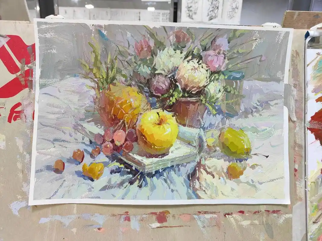 花卉  暴雨梨花针#美术生 #美术艺考 #花朵水粉画  - 抖音