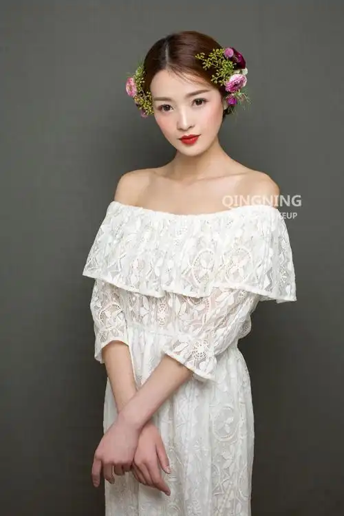 全国青柠造型婚纱礼服-2017最新新娘主题发布~森系新娘系列-中国婚博