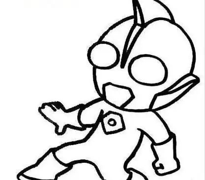 奥特曼简笔画 奥特曼简笔画帅气