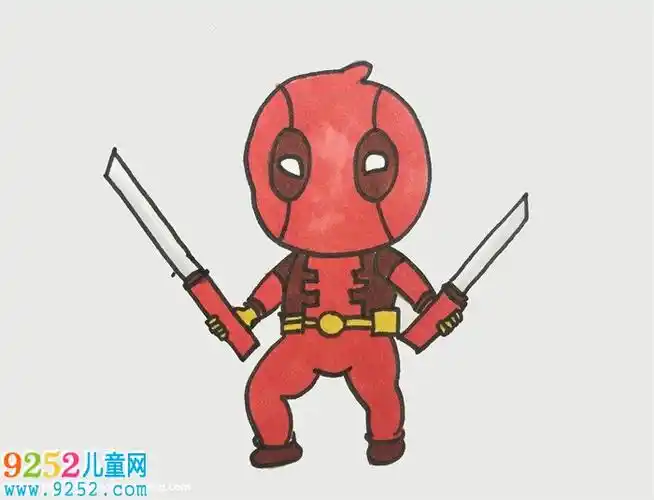 死侍全身画法死侍简笔画教程