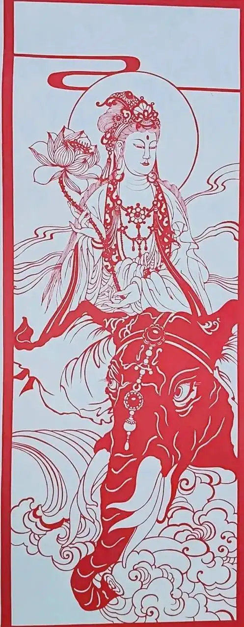 佛教文化#剪纸艺术  - 抖音