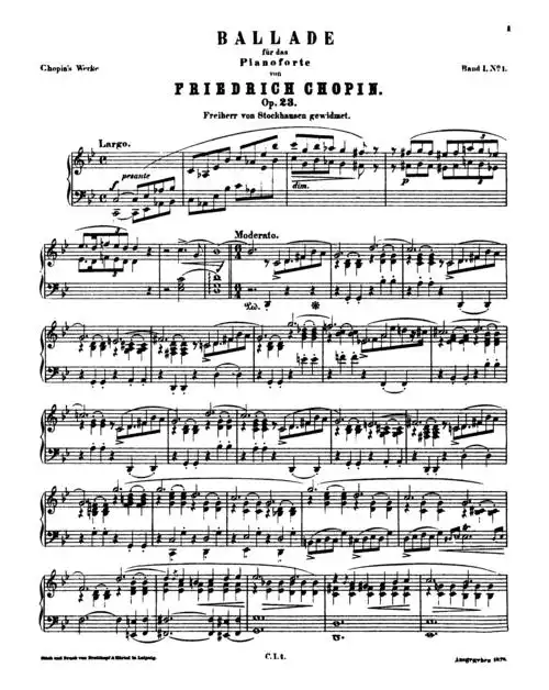 肖邦balladeg小调第一叙事曲op23