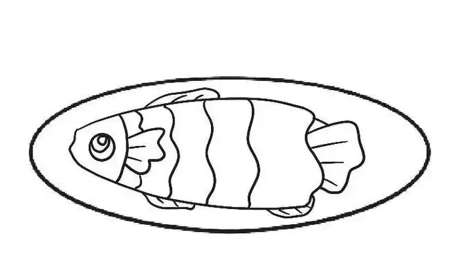 简笔画鱼食物 简笔画图片大全-普车都
