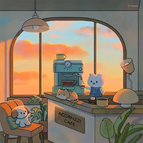 10张超治愈的卡通日常生活插图