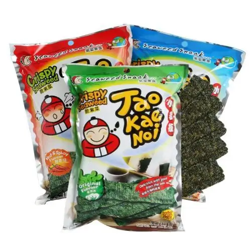 包邮泰国进口小老板海苔海鲜香辣原味36g/32g*3袋紫菜休闲即食