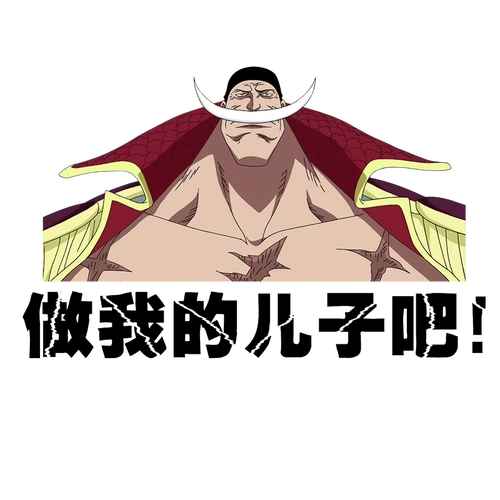 卡通动漫车贴潮海贼王白胡子来吧做我的儿子吧comeondomyson