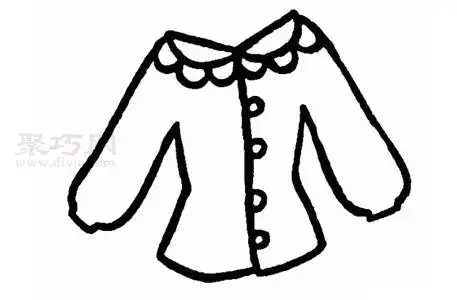 上衣如何画好看又简单上衣简笔画画法