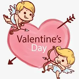 矢量情人节丘比特爱神插画素材