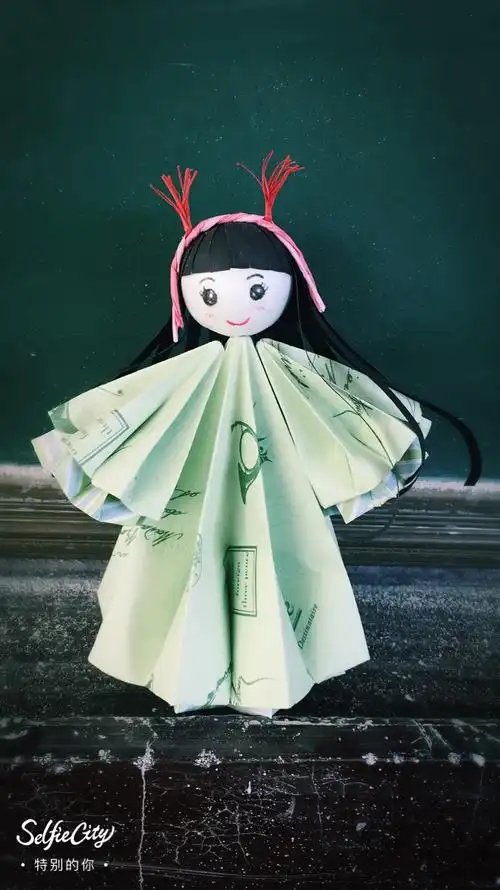 龙岩技师学院幼教班手工作品-----纸娃娃 - 美篇