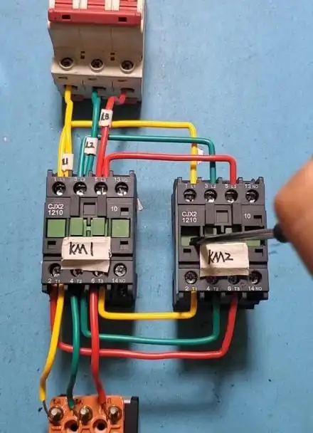 正反转主电路接线.