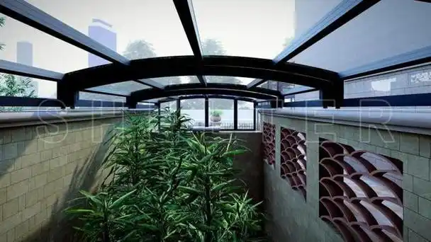 今天赛尔特整理了10套矮款移动阳光房设计图