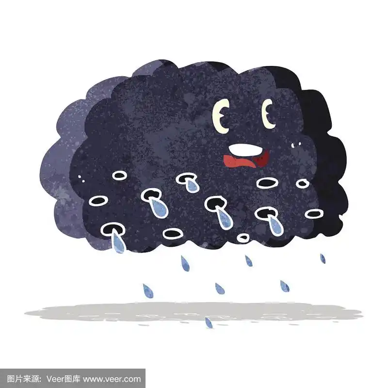 多云,卡通,天气,乱画,快乐