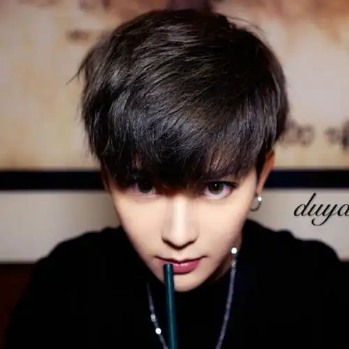 假发男真发短发韩版帅气蓬松自然修脸网红潮流整顶假发