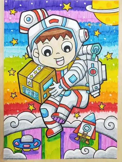 儿童科技画作品图片 儿童科技图画作品图片