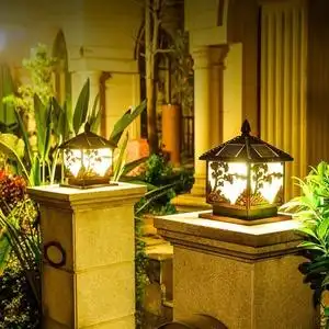 户外柱子灯led双向射灯别墅大门门柱灯工程亮化防水外墙洗墙灯.