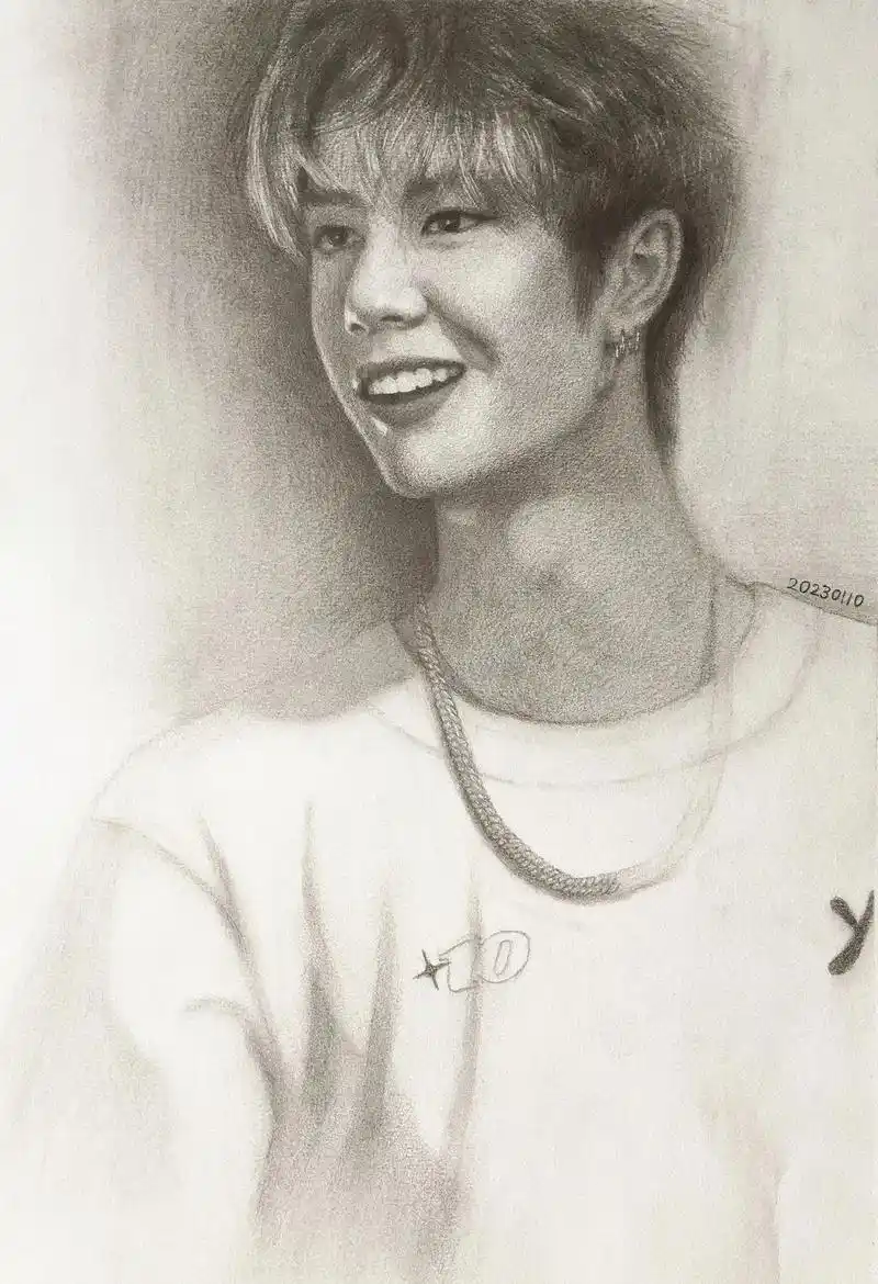 王一博素描画像