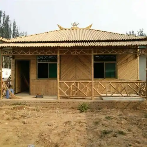 定制农家乐竹房子景区竹门楼竹凉亭竹长廊竹装潢竹编建筑竹屋