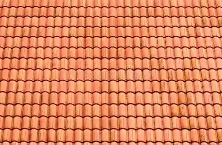 图案的屋顶树林红色屋顶砖图案照片