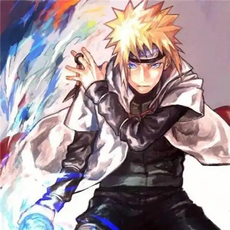 忍者波风水门微信头像超清火影忍者手办模型疾风传四代目波风水门摆件