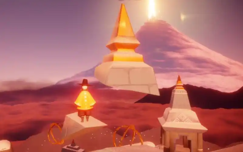 【光遇】细节:霞光城塔尖的金属光泽