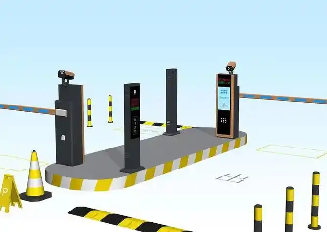 高清车牌识别出入口道闸,小区道闸停车场.高清车牌识别系统,适 - 抖音