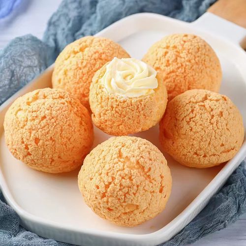 阿诺脆皮泡芙 10个榴莲/杨枝甘露/原味 即食蛋糕甜点冷冻酥皮小吃