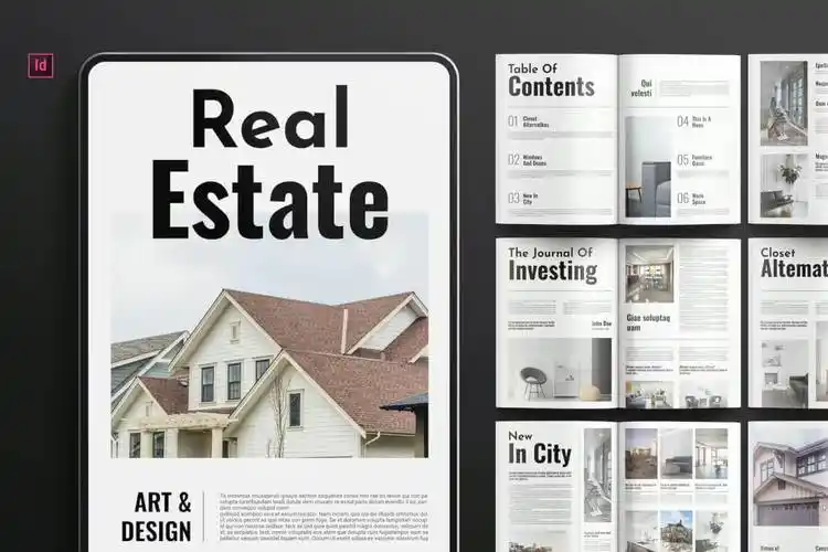 精美画册设计模板indesign图文排版