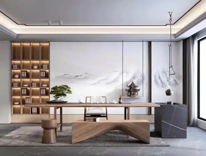 18款轻奢新中式茶室赏析,一隅禅意,至美东方