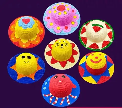 "拥抱太阳,手绘草帽"——白杨中心幼儿园欢庆六一手绘活动