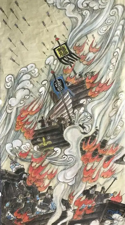 《赤壁之战》局部之一