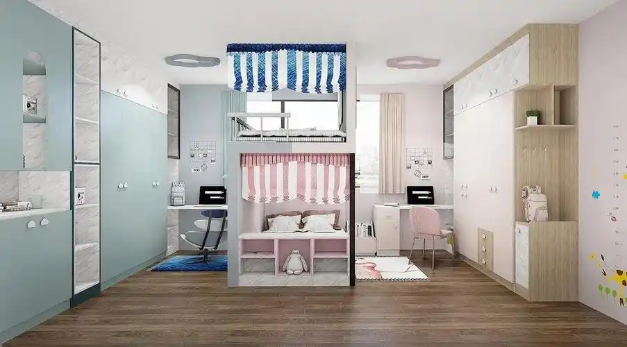 家有一儿一女却只有一间儿童房这样设计同住不尴尬