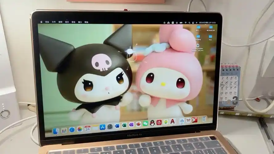 macbook动态壁纸,库洛米和美乐蒂扭屁股扭的我心都要化了.