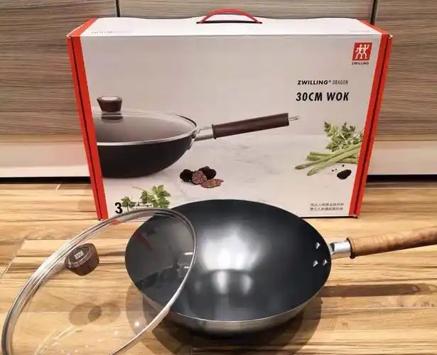 德国双立人新品dragon中式炒锅龙炒锅铁锅炒菜家用锅具电磁炉适用