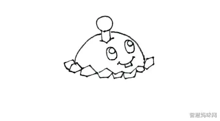 土豆地雷简笔画画法步骤