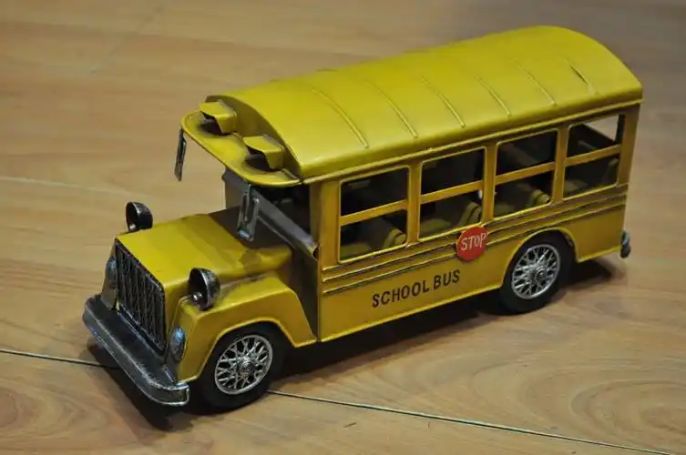 纯手工仿古做旧铁皮汽车/公交车/双层巴士模型 家居工艺摆件