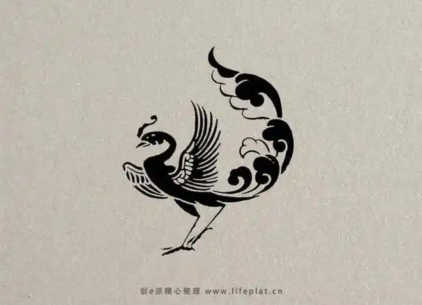 中国古代传说中的瑞鸟——凤凰的纹样图腾
