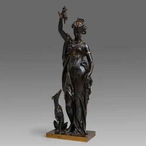 女猎神狄安娜-青铜-西堤欧洲古董家具-cite galleries-18-19世纪馆藏