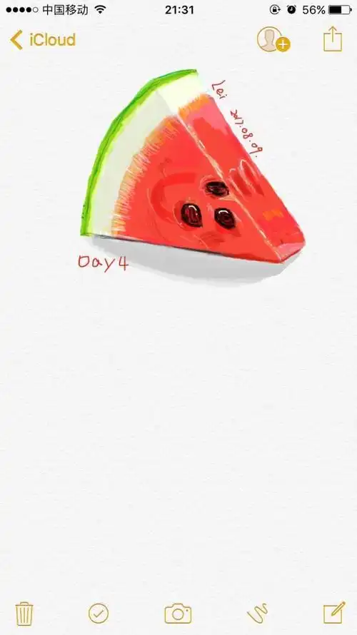 有没有大神用iphone6s备忘录的绘画功能画的神作?