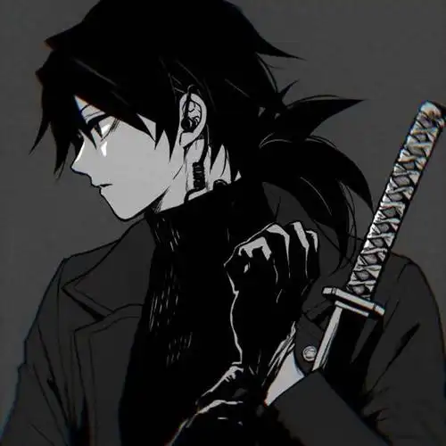 黑白动漫卡通头像男生霸气冷酷