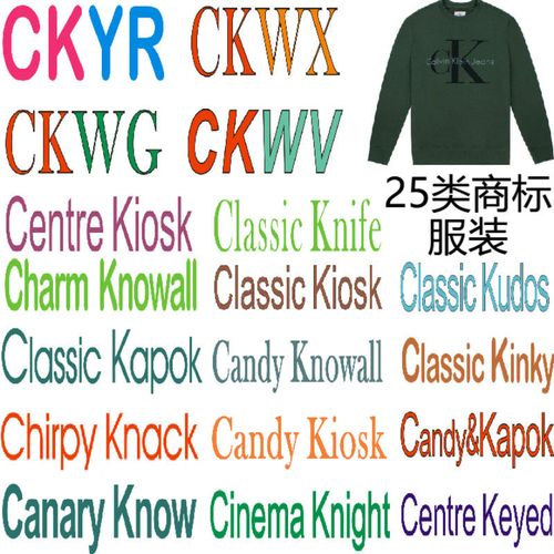 ck大牌25类服装商标转让即买即用支持入驻平台