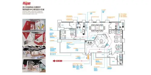 浏阳市关口街道商会大厦党群服务中心文化建设策划设计|平面|品牌