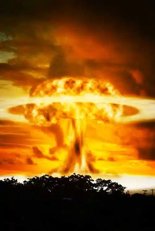 核爆炸时产生的火焰